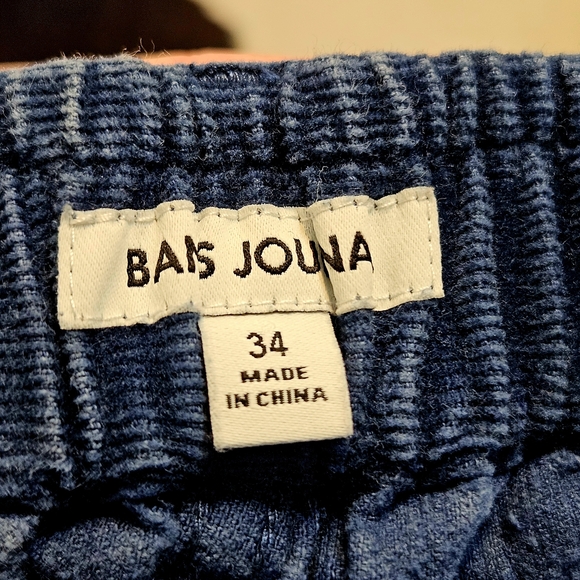 Banks Journsl Brand. Men's Blue Corduroy Flat Front Shorts Teal Blue Size 34 - Picture 2 of 7